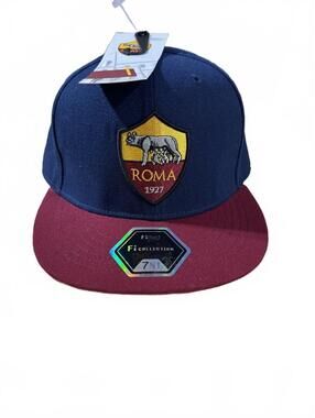 AS Roma Soccer Club Fitted Baseball Hat 7 1/2